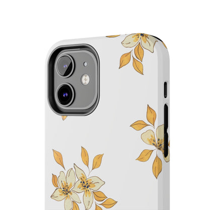 Delicate Yellow Blossom iPhone Case – Minimalist Floral Design with Matte Finish