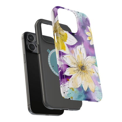 Abstract Floral Watercolor Splash - MagSafe iPhone Series Case