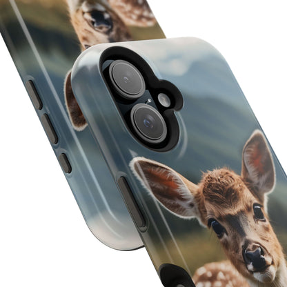 Gentle Fawn in Mountain Meadows MagSafe iPhone Case