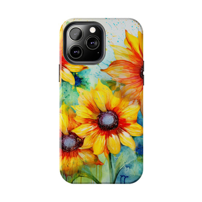 Watercolor Sunflower Splash - iPhone Series Case