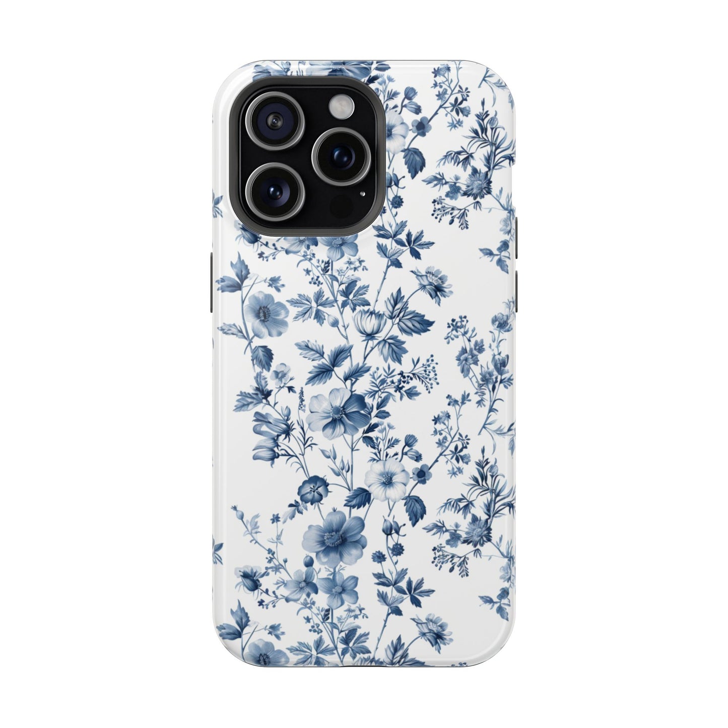 Enchanted Garden Blue Toile iPhone Case