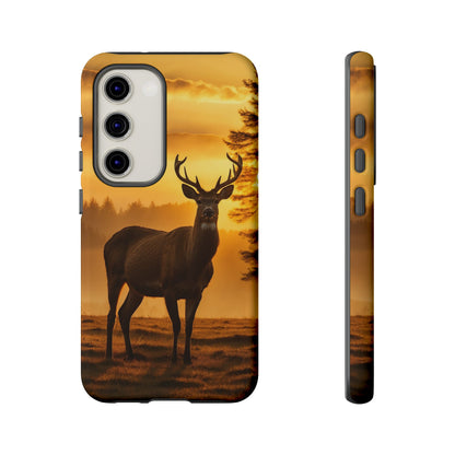 Sunset Majesty: Regal Stag – Samsung Galaxy Case