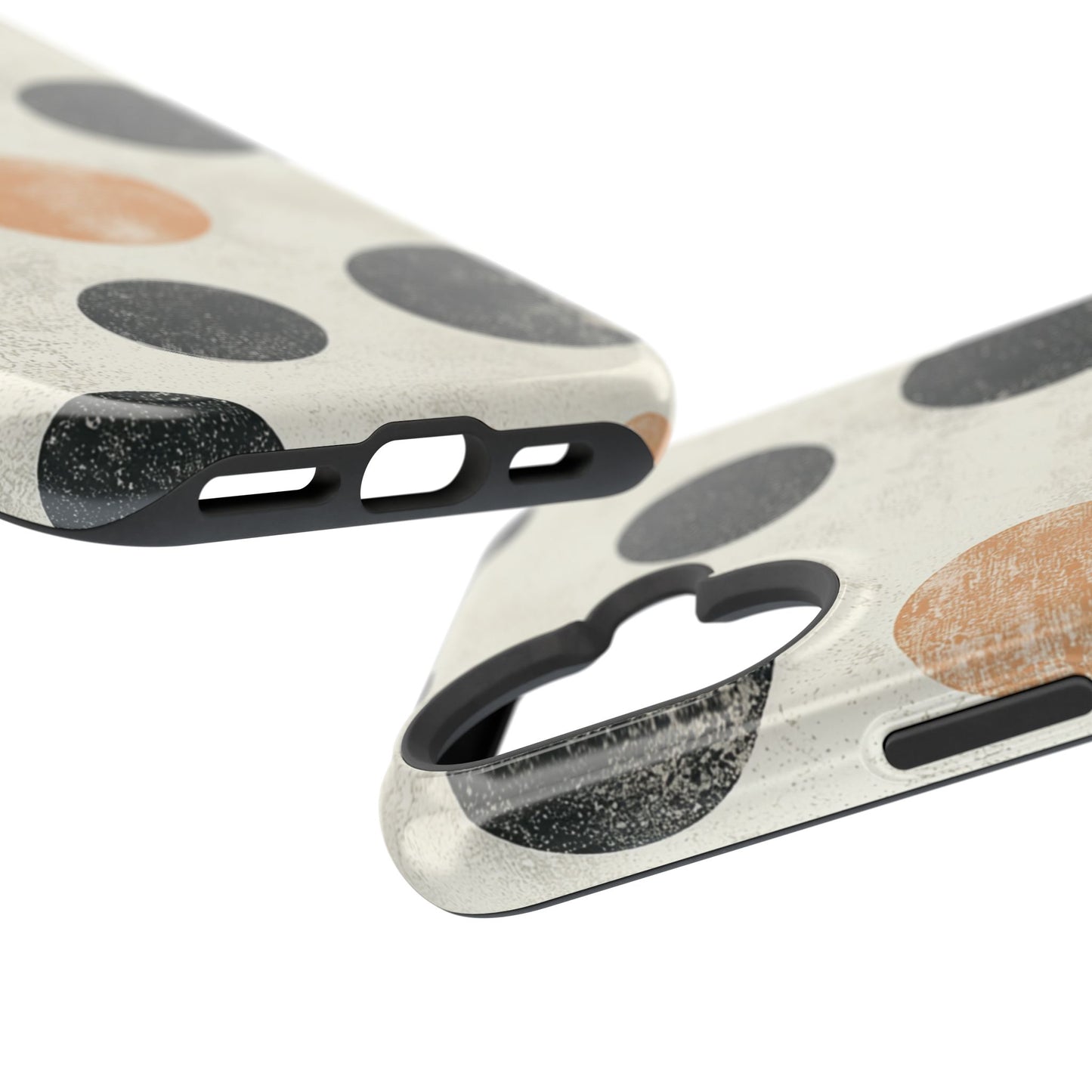 Vintage Polka Dot MagSafe iPhone Case - Retro Abstract Protective Cover