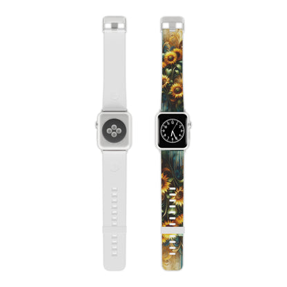 Watercolor Floral Sunflower Apple Watch Band