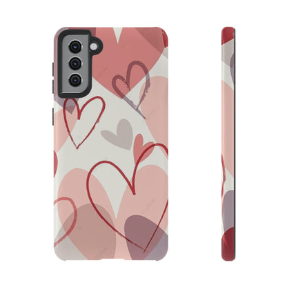 Romantic Red Hearts Samsung Galaxy Case