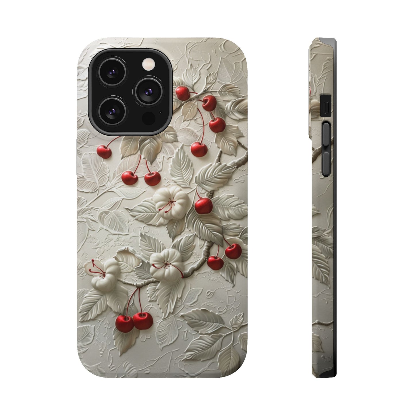 Unleash Your Inner Goddess With Our Athenian Elegance Cherry Marble Phone Case | A Blend of Classic Art and Modern Tech | Cute Cherries | Stone