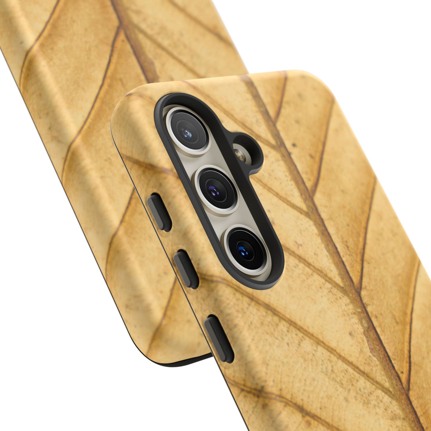 Golden Leaf Texture Samsung Galaxy Case – Minimal Nature