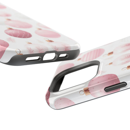 MagSafe iPhone Case: Merry in Pink – Christmas Balls