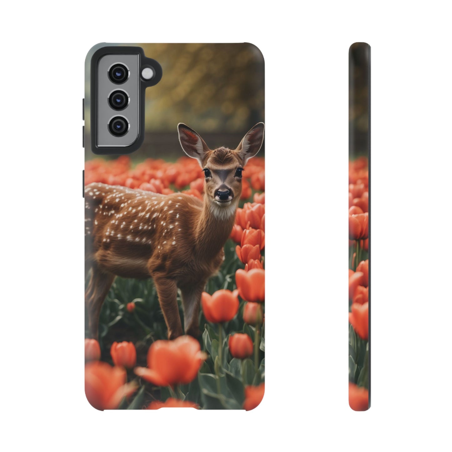 Fawn Among Tulips Samsung Galaxy Case