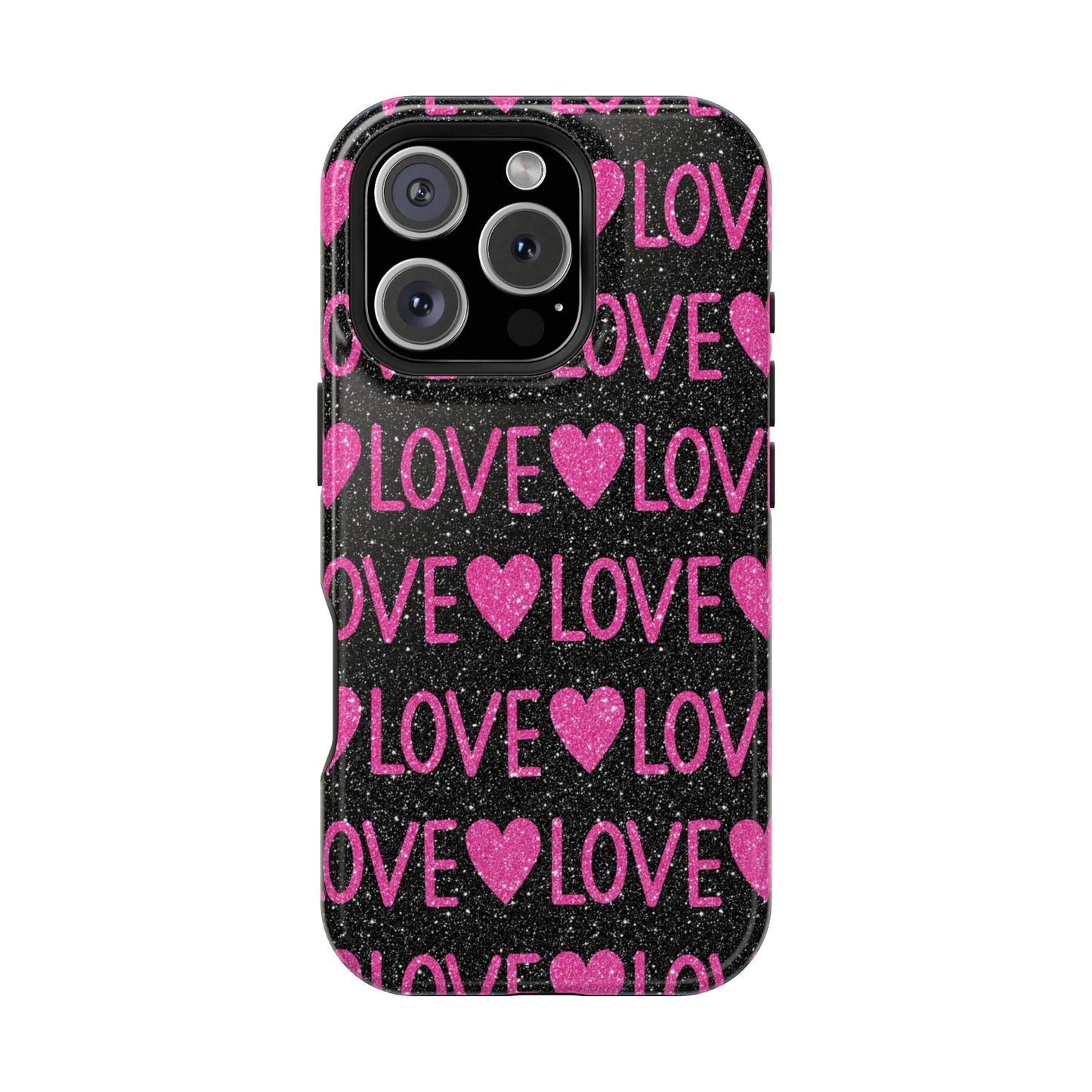 Pink Glitter Love MagSafe Case