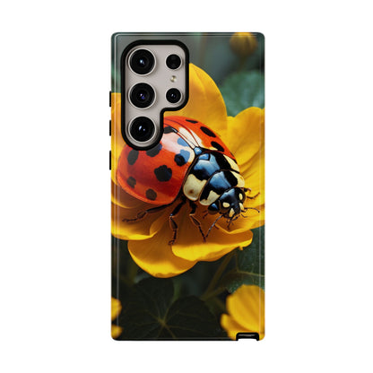 Golden Blooms & Ladybug Charm - Samsung Galaxy Case