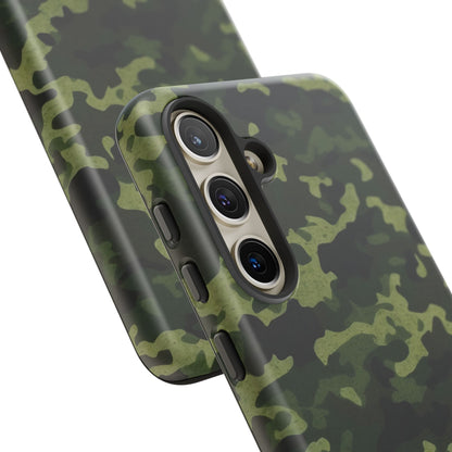 Dark Green Camouflage – Samsung Galaxy Case, Durable and Stylish