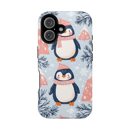 Penguin in Winter Wonderland MagSafe iPhone Case