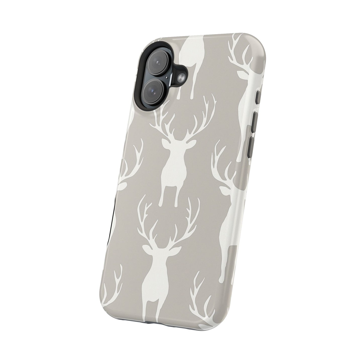 Minimalist Deer Silhouette MagSafe Pattern – iPhone Series Case