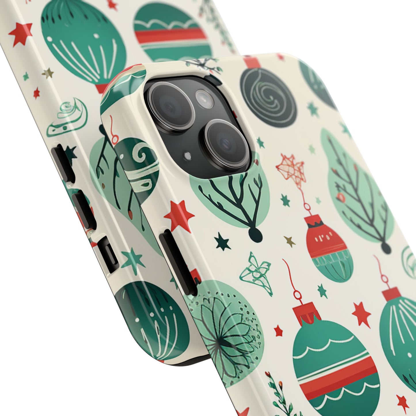 Vintage Christmas Ornaments Pattern – iPhone Series Case