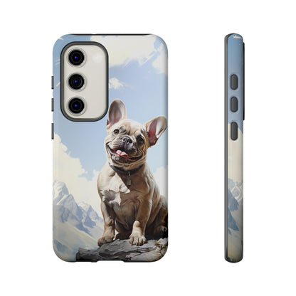 Frenchie iPhone Samsung Galaxy Phone Case! French Bull Dog Standing Proudly. Extremely Tough & Durable With Dual Layer Protection.