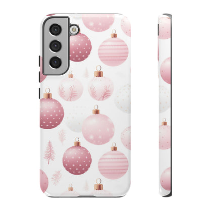 Samsung Galaxy Case: Merry in Pink – Christmas Balls