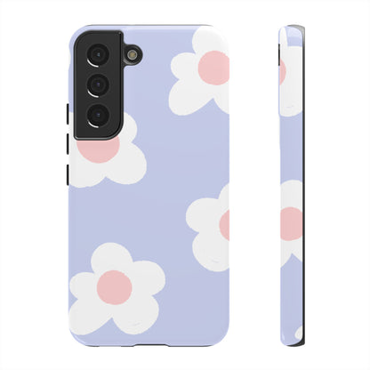 Retro Daisy Pastel Tough Samsung Galaxy Case – Durable Design with Soft Matte Finish