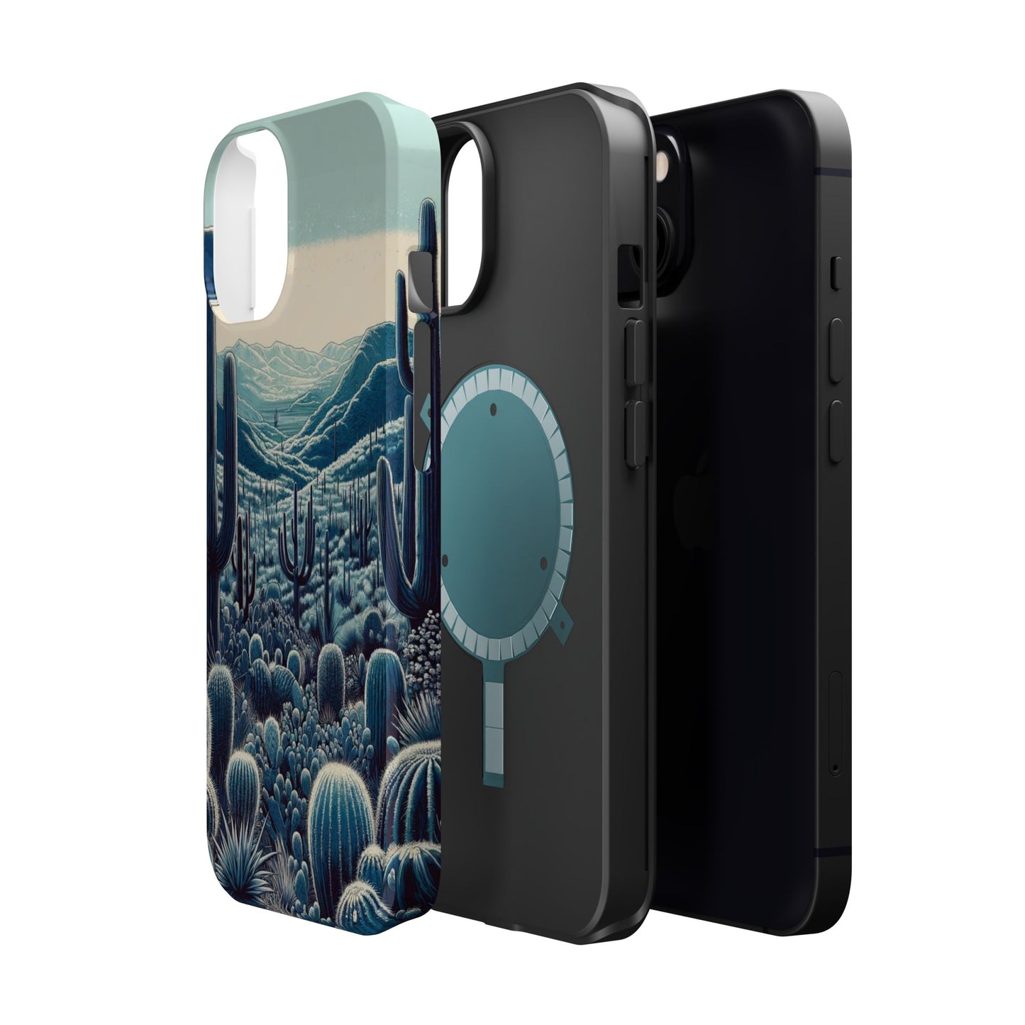 Desert Blues Cactus iPhone Case