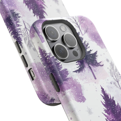 Purple Snowy Forest - MagSafe iPhone Series Case