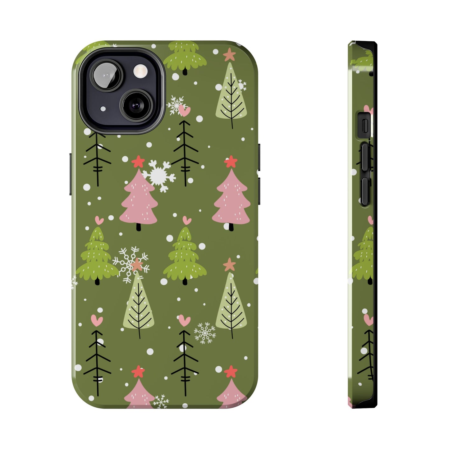 Whimsical Christmas Tree Pattern – iPhone Series Case