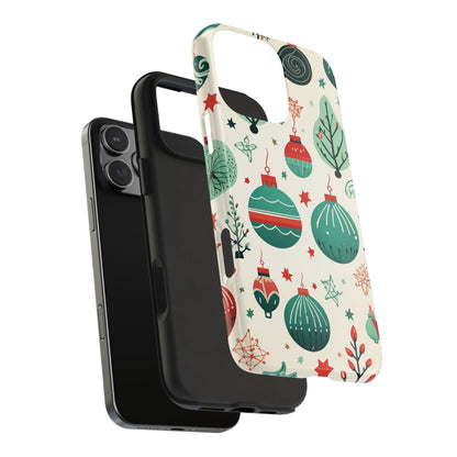 Vintage Christmas Ornaments Pattern – iPhone Series Case