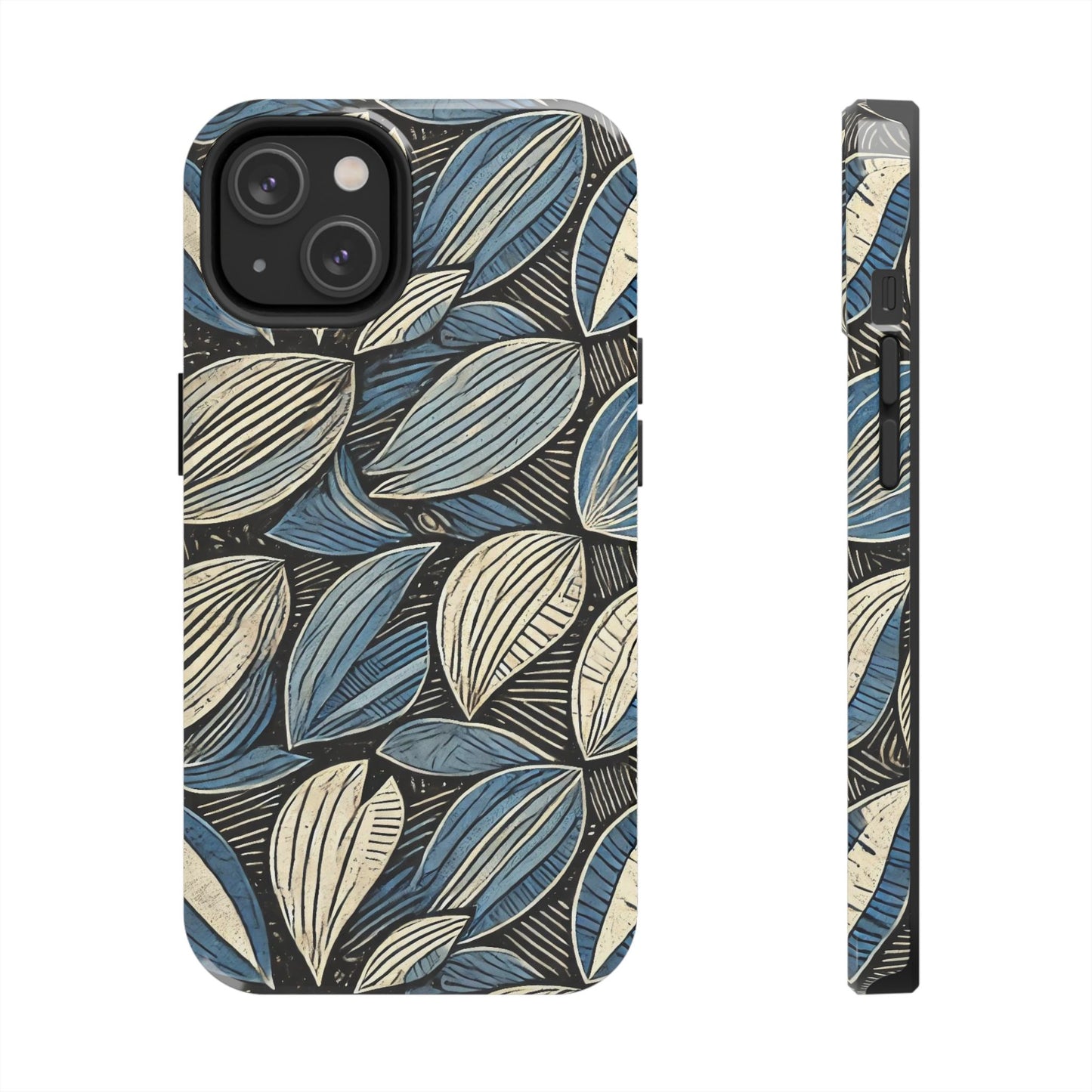 Botanical Leaf Pattern iPhone Case - Nature-Inspired Protective Cover