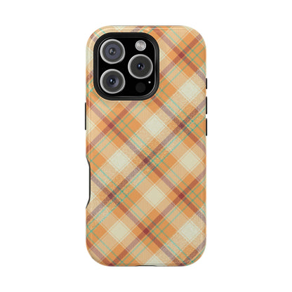 MagSafe Case - Warm Autumn Plaid Design