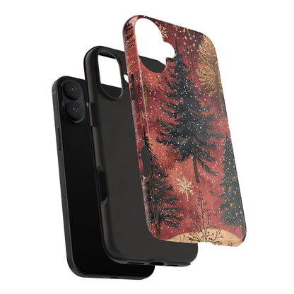 Rustic Red Winter Forest - iPhone Series Case