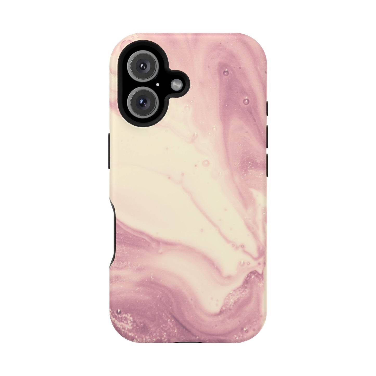 Blush Marble Glow – MagSafe Case with Pink & Rose Gold Marble Design