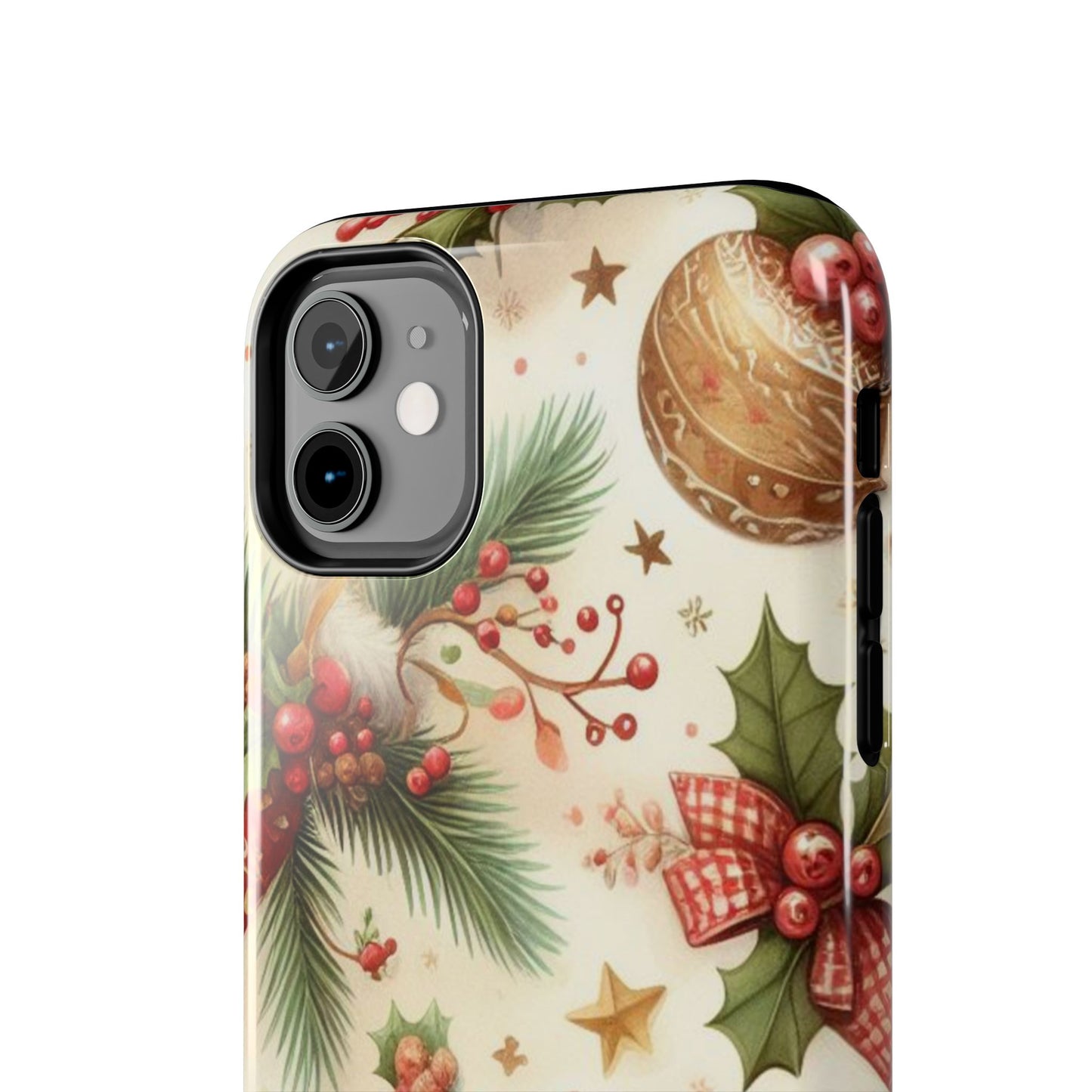 Classic Christmas Stocking & Ornaments Pattern – iPhone Series Case