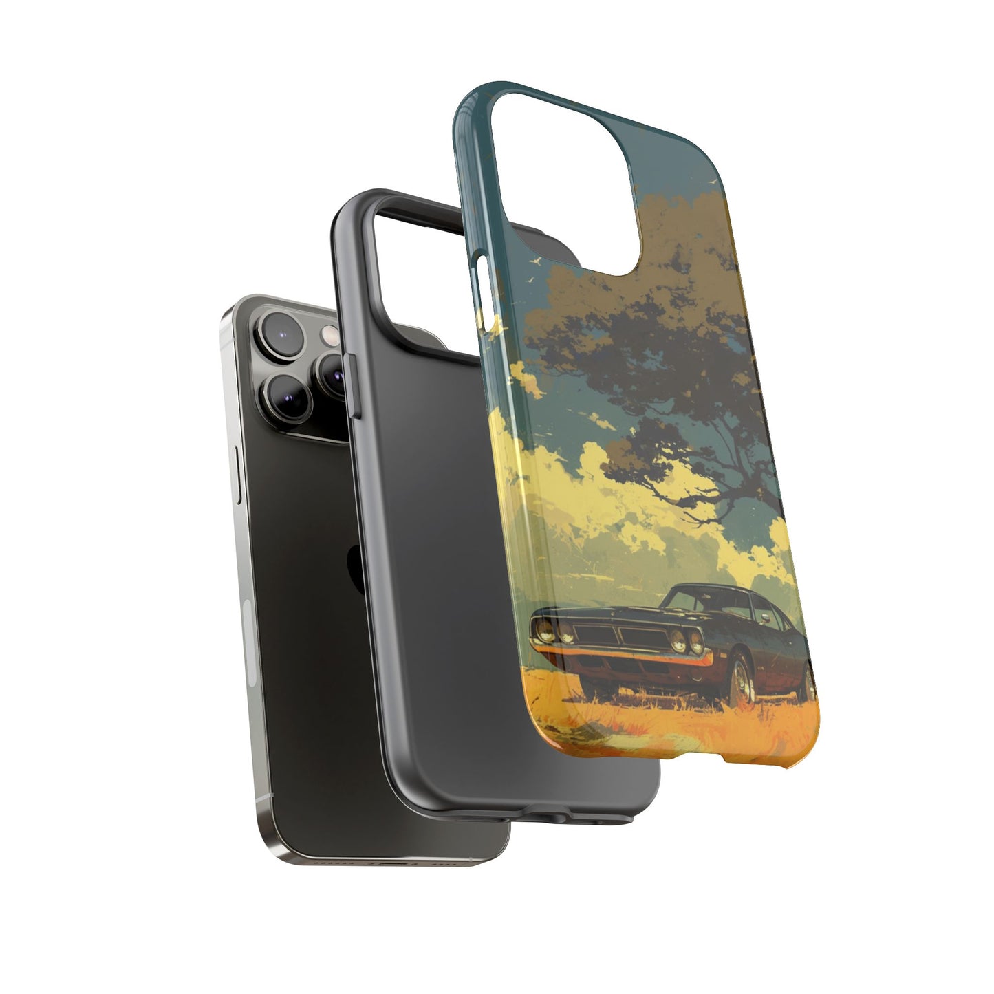 Retro Road Trip Vintage Car iPhone Case