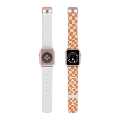 Wavy Retro Checkerboard Apple Watch Band