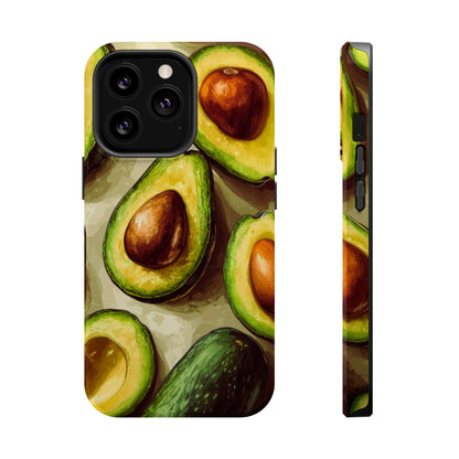 Realistic Avocado MagSafe iPhone Case – Detailed Green Fruit Design, Shockproof Protection