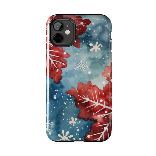 Crimson Snowflake Charm – iPhone Case Details: