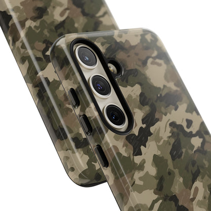 Classic Light Brown Camouflage – Premium Samsung Galaxy Case, Rugged and Stylish