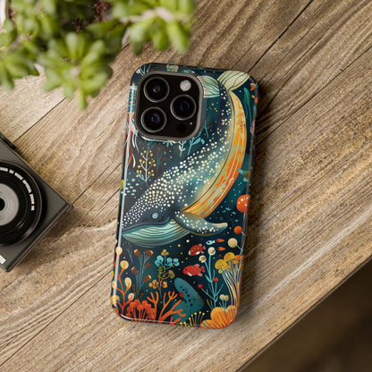 Oceanic Elegance Whale iPhone Case