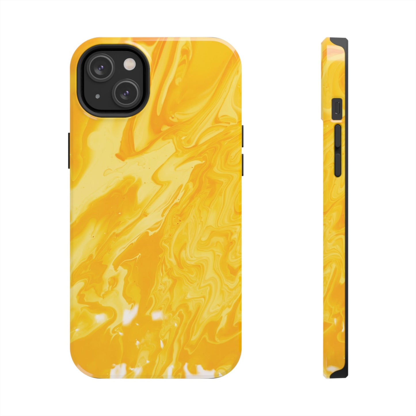 Luxe Yellow Marble iPhone Case – Stunning Golden Marble Texture