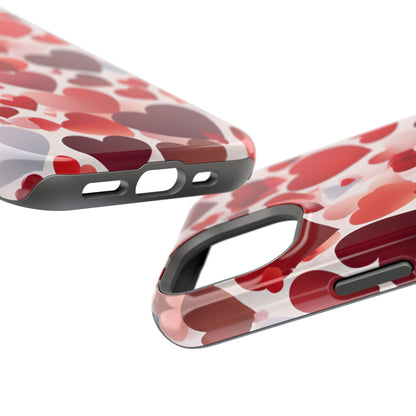 MagSafe Case: Romantic Red Heart Gradient Case