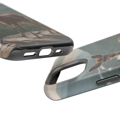 Majestic Fawn Overlooking Mountain Vista MagSafe iPhone Case