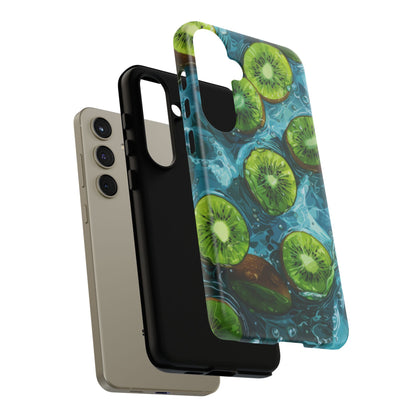 Tropical Kiwi Splash Samsung Galaxy  Case – Tough Dual-Layer, Vibrant Summer Design