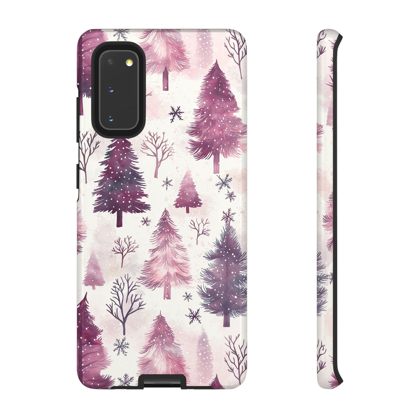 Winter Wonderland Purple Christmas Trees –Samsung Galaxy Series Case