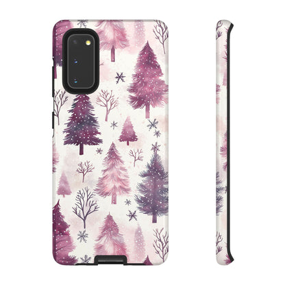 Winter Wonderland Purple Christmas Trees –Samsung Galaxy Series Case