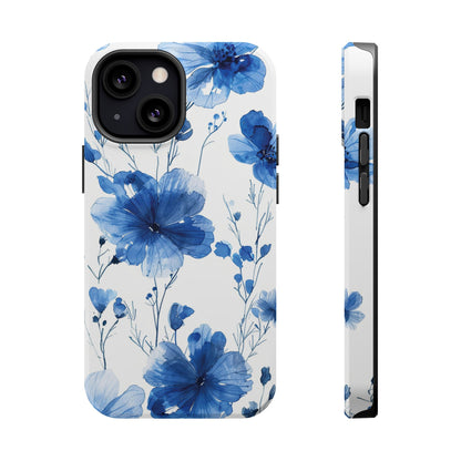 Ethereal Blue Blossoms iPhone Case