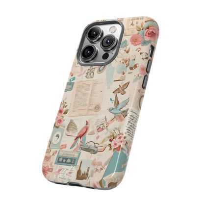 Vintage Collage iPhone Case - Retro Nostalgic Protective Cover