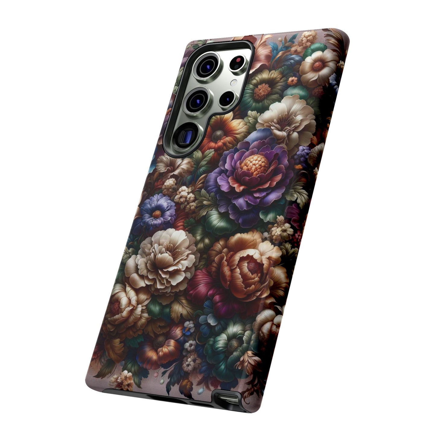 Floral Elegance For Samsung - Protective Dual-Layer Design with Vibrant Full-Wrap Print