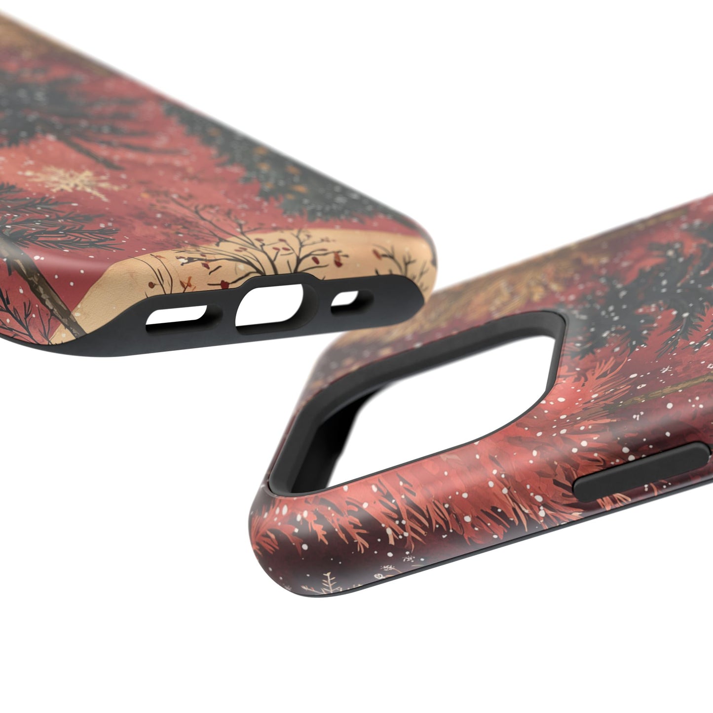 Rustic Red Winter Forest - MagSafe iPhone Series Case