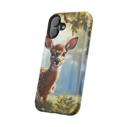 Whimsical Fawn in a Sunlit Forest MagSafe iPhone Case