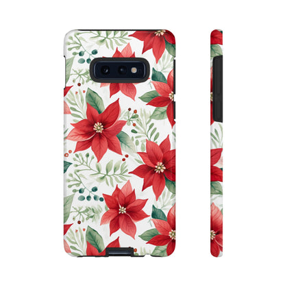 Festive Poinsettia Holiday Pattern – Samsung Galaxy Series Case