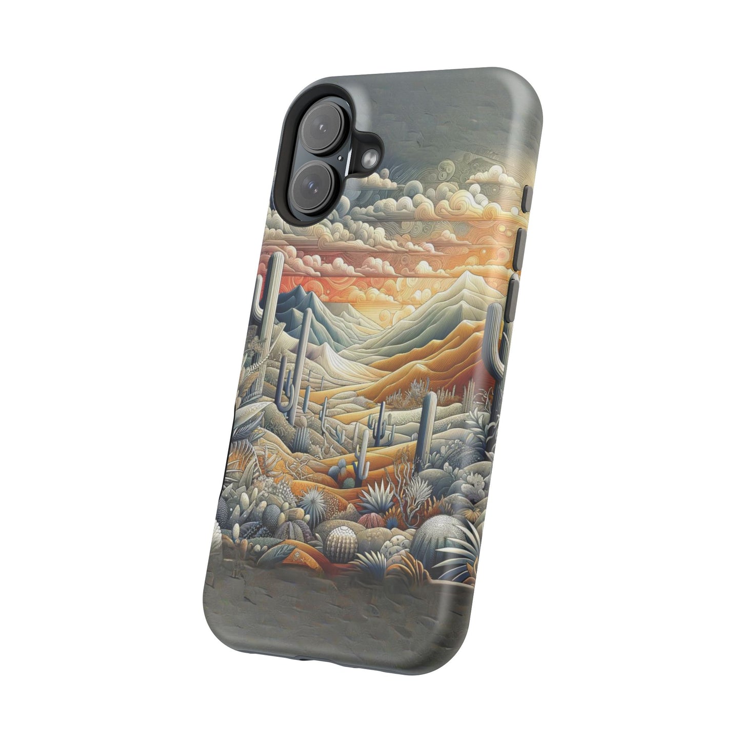 Rugged Elegance Cactus iPhone Case